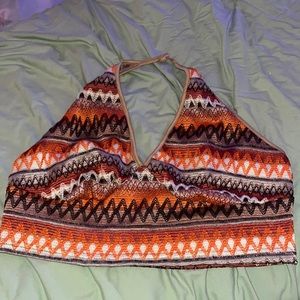 Cute neck tie tank top